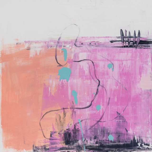 Sylwia Synak, Orange Pink Impression, 2017,
