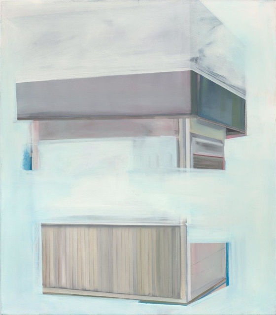 Birte Horn, teile_2, 2015, Öl auf Leinwand, 80 x 70 cm