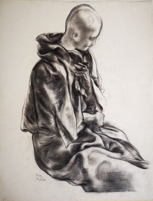 George Grosz, Dummy, 1937, Kohle, 613 x 480 mm,