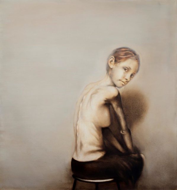 Anna Klüssendorf, Ohne Titel, Öl auf Leinwand, 2017