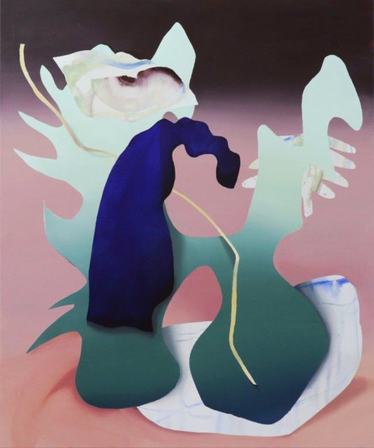 Judith Grassl, Der Eingang, Acryl auf Leinwand, 2020