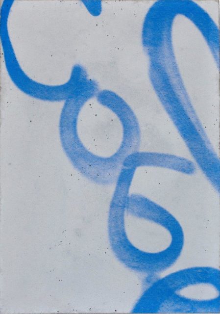 Xenia Fumbarev, Quick Piece, 2019, Siebdruck auf Beton