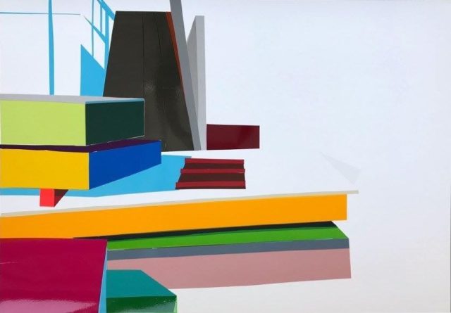 Angela Stauber, Vorstellung, Folie auf Papier, 2020