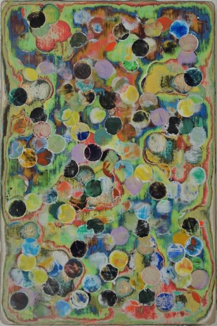 Esther Zellmer, Was bleibt, Acryl auf Sperrholz, 2020