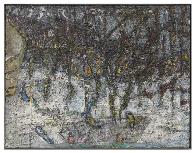 Rudi Tröger, Ohne Titel, 1987, Acryl auf Leinwand, 57,5 x 73,5 cm,