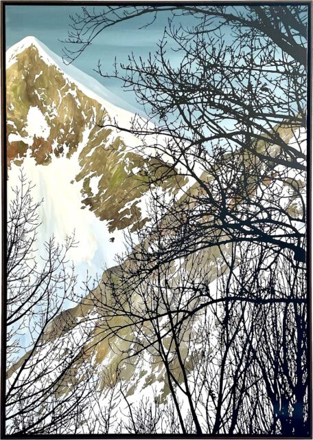 Sven Drühl, S.D.E.T.C.G.T., 2023, Öl und Lack auf Leinwand 2023, 140 x 100 cm,