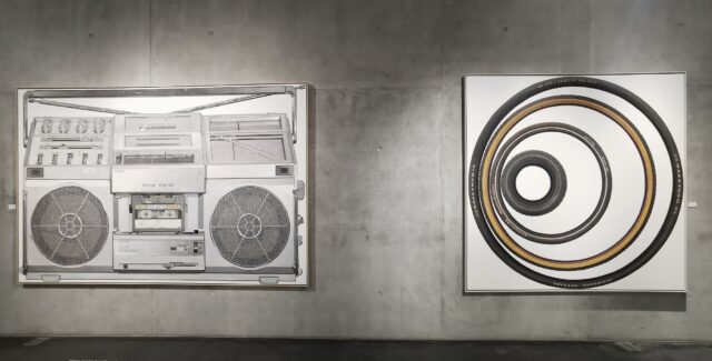 Ausstellungsansicht mit Werken von René Wirths,