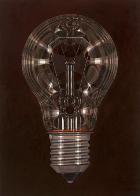 René Wirths, Bulb, 2020, Öl auf Leinwand, 140 x 100 cm,