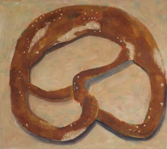 Martin Löw, Breze, 2022, Öl auf Leinwand, 90 x 80 cm